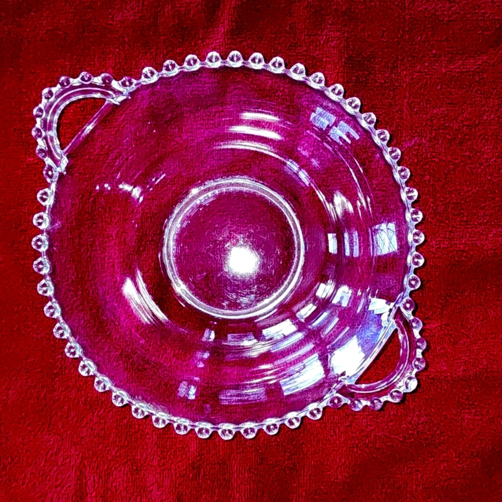 10.5"x8.5" Candlewick Lovely Bowl Vintage * EUC